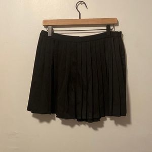 Rachel Antonoff Black Pleated Mini Skort Size 8 New With Tags